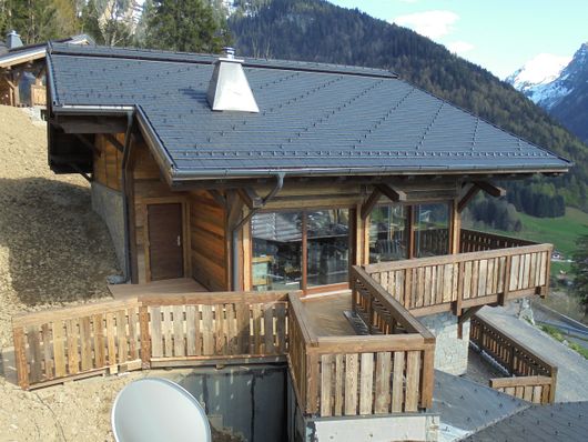 Chalets in French Alps